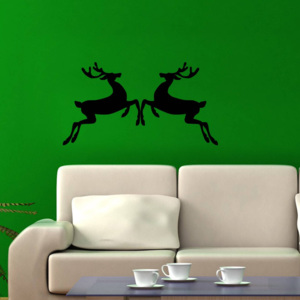 Autocolant pentru perete Deers, 49 x 26 cm