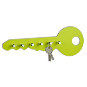 Suport metalic pentru chei 6 carlige verde Zeller