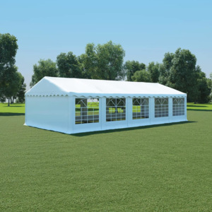 Pavilion de grădină PVC 5 x 10 m Alb