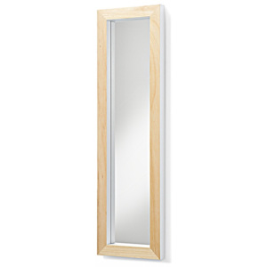 Oglinda inalta cu rama din lemn alb 98 cm Drop La Forma