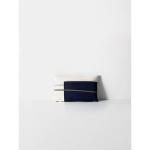 Perna bumbac organic 40x25 cm albastru/alb Colour Block S2 Ferm Living