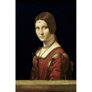 Portrait of a Lady from the Court of Milan, c.1490-95 Reproducere, Leonardo da Vinci
