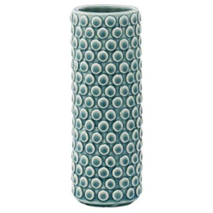 Vaza inalta din ceramica albastra 17 cm Dots Bloomingville