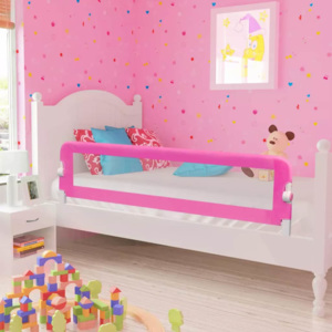 Apărătoare de pat pentru copii mici, 150 x 42 cm, roz