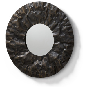 Oglinda rotunda din alama antichizata 70 cm Karlo La Forma