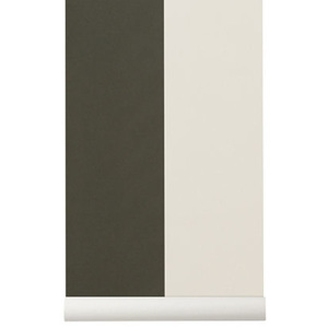 Rola tapet 53x1000 cm Thick Lines verde/alb Ferm Living
