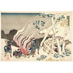 Minamoto no Muneyuki Ason, from the series '100 Poems by 100 Poets Explained by a Nurse', c.1835 Reproducere, Katsushika Hokusai