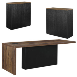 Set mobilier birou - birou design cu 2 dulapuri pentru documente