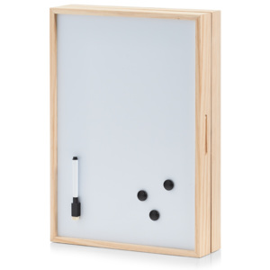 Suport pentru chei Memo Board, White Wood, l30xA8xH42 cm