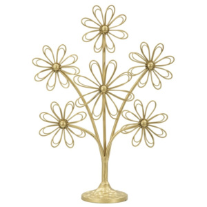 Decoratiune metalica "Bigliettini Glam" Gold, H 41,5 cm