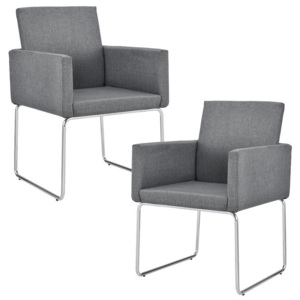 Set 2 scaune design - gri inchis