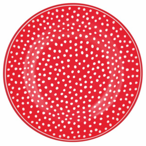 Farfurie cu puncte Green Gate Dot, ⌀ 15 cm, roșu