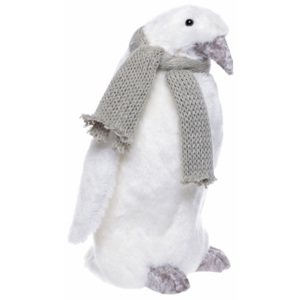 Decorațiune Ewax Pinguino, înălțime 27 cm, alb