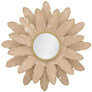Oglinda decorativa Glam Rose, Ø 64,5 cm