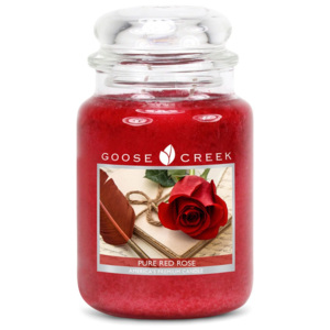Lumânare parfumată în recipient de sticlă Goose Creek Pure Red Rose, 150 ore de ardere