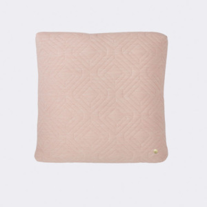 Perna decorativa patrata din lana roz 45x45 cm Ferm Living