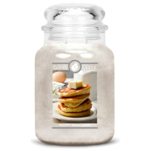 Lumânare parfumată în recipient de sticlă Goose Creek Fluffy Pancakes, 150 ore de ardere