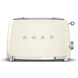 Toaster 2 sloturi TSF01CREU, Crem, Retro 50, SMEG