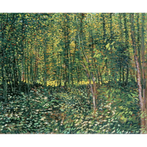 Trees and Undergrowth, 1887 Reproducere, Vincent van Gogh