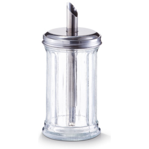 Dispenser pentru zahar din sticla, 300 ml, Ø 7,5xH17 cm