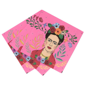 Set 20 șervețele de hârtie Talking Tables Boho Frida, 25 x 25 cm
