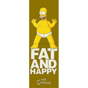 Poster - Simpsons fat and happy (2)