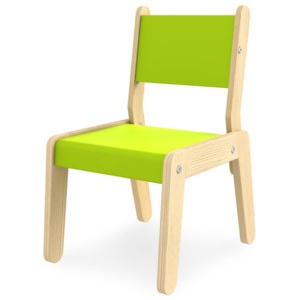 Scaun pentru copii din MDF Simple Green / Oak, l45xA33xH61 cm