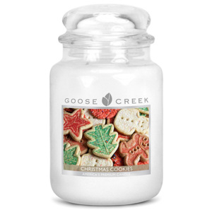 Lumânare parfumată în recipient de sticlă Goose Creek Prăjituri de Crăciun, 150 ore de ardere