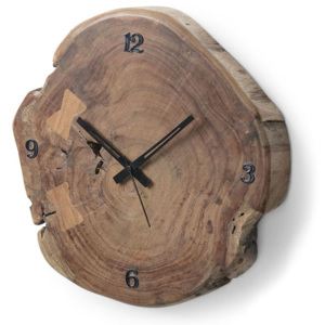 Ceas rotund din lemn de salcam 35 cm Togh La Forma