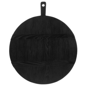 Tocator rotund din lemn negru 46,5 cm Black L HK Living