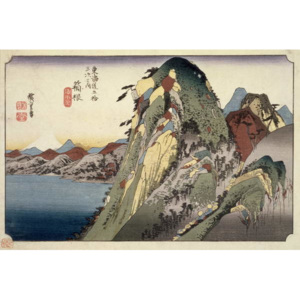 Hakone: Lake Scene, from the series '53 Stations of the Tokaido' ('Tokaido gojusan tsugi no uchi'), pub. by Hoeido, 1833, Reproducere, Ando or Utagawa Hiroshige
