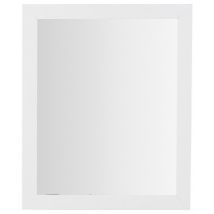 Oglinda cu rama din lemn alb 47x57 cm Junko La Forma