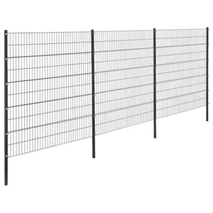 Sistem de gard cu panouri dublu fir 6 x 2,50 m