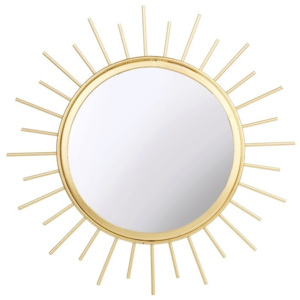 Oglindă rotundă Sass & Belle Monochrome, ø 24 cm, auriu