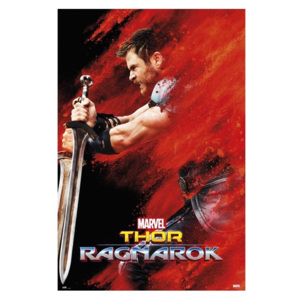 Thor: Ragnarok - Thor Red Dust Poster, (61 x 91,5 cm)