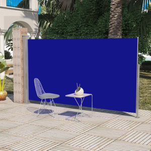 Panou separator glisant pentru terasă 180 x 300 cm, Albastru