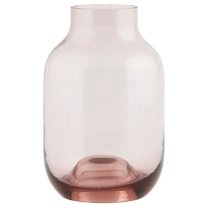 Vaza din sticla roz transprenta 14 cm Shaped House Doctor