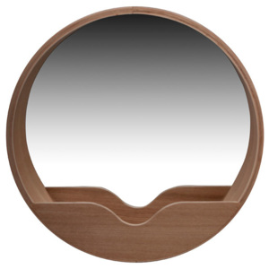 Oglinda rotunda din lemn stejar 60 cm Zuiver