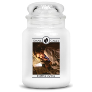 Lumânare parfumată în recipient de sticlă Goose Creek Bedtime Stories, 150 ore de ardere