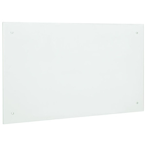 Panou de perete bucatarie - protectie impotriva petelor de grasime Mattglas, ESG, 70 x 50 cm, alb mat