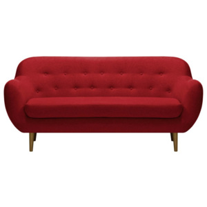 Canapea cu 3 locuri Vivonita Gaia, roșu
