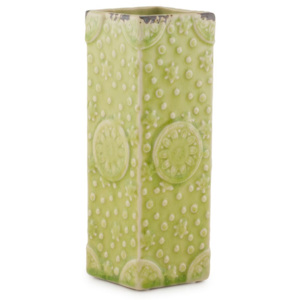 Vaza ceramica PTMD, verde, 20 cm