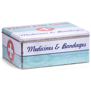Cutie pentru depozitarea medicamentelor, First Aid Case, Metal, l21xA16,6xH8,5 cm