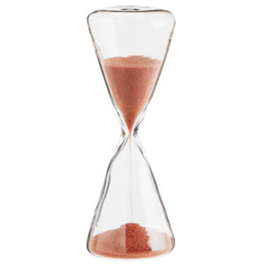 Clepsidra cu nisip rosu 10 cm Hourglass Madam Stoltz