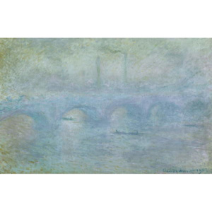 Waterloo Bridge, Effect of Fog, 1903 Reproducere, Claude Monet