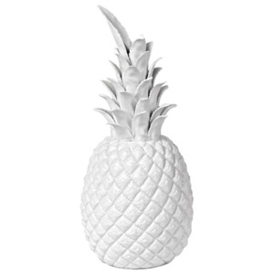 Ananas decorativ din portelan alb 32 cm Pols Potten