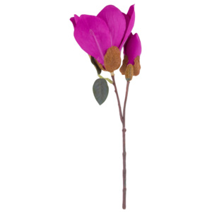 Fir magnolie artificiala, ciclam, 26 cm