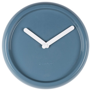 Ceas rotund ceramica albastra Ceramic Time Blue Zuiver