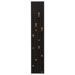 Cuier de perete din lemn de bambus Moso We Do Wood, 105 x 20 cm, negru