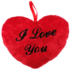 Pernă inimă roșie I love You 26cm